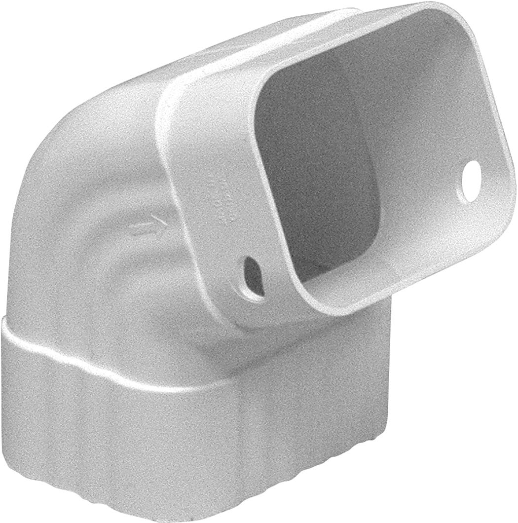 A'' elbow for vinyl gutter"