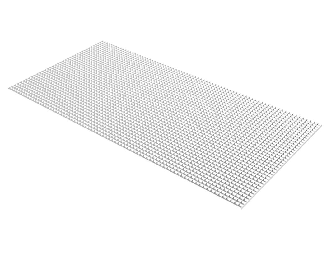 "Eggcrate" grid styrene lighting panel