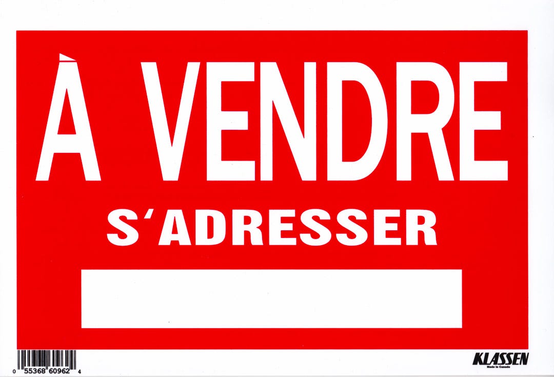 Corporation for Sale Sign, 8 in x 12 in