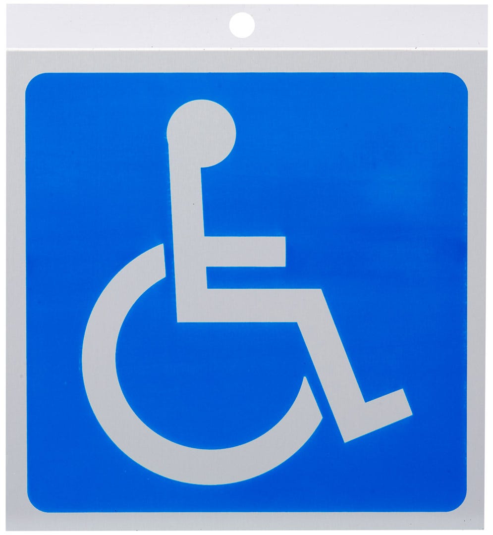 Wheelchair Sign, 5.5 in