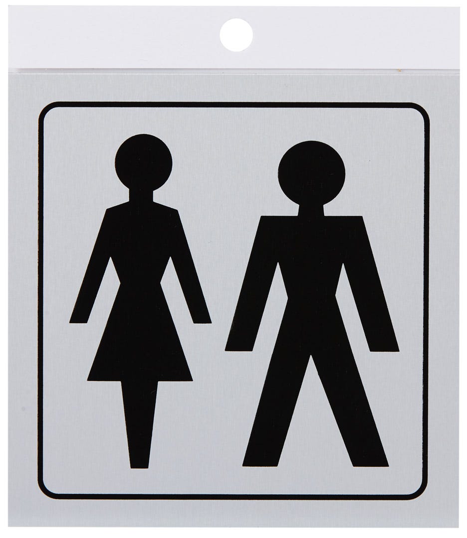 Aluminum Label Toilet, 3.5 in