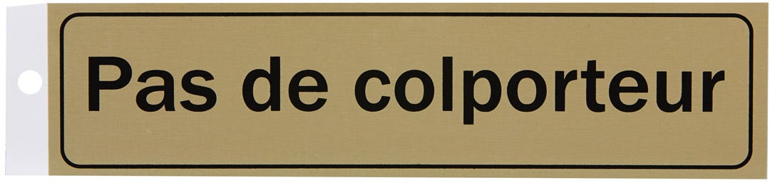 Regular MELT STICK No Soliciting Panel, 2 in x 8 in