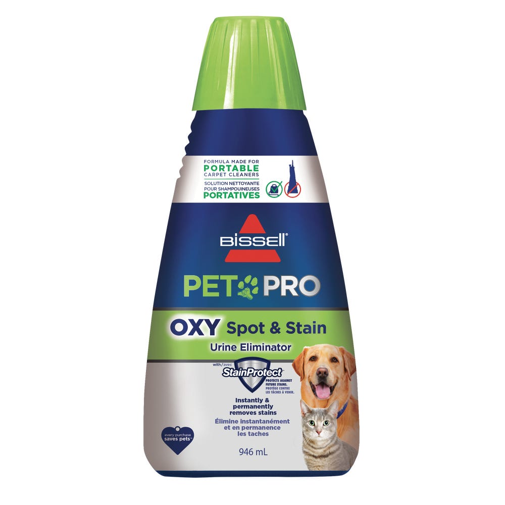 BISSELL PET PRO OXY SPOT & STAIN Carpet Cleaner, 946 ml