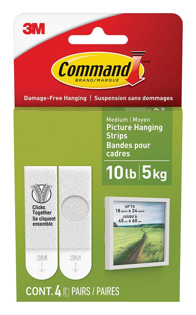 COMMAND Picture Hanging Strips, 4/Pack