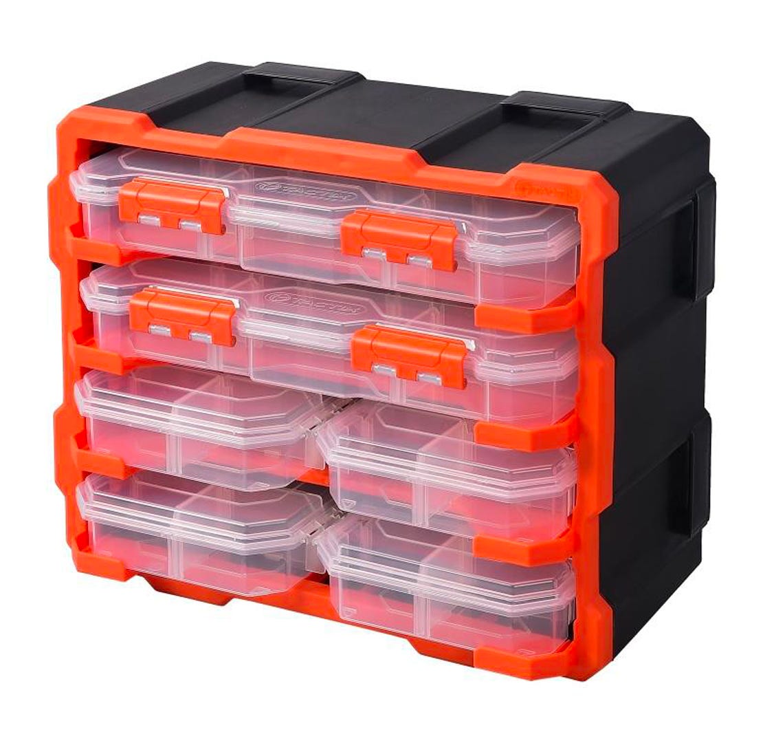TACTIX Plastic Rack, 6 Organizers