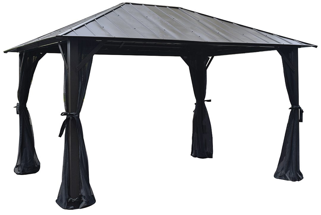 SEOUL Galvanised Steel Gazebo, 8 ft. x 8 ft.