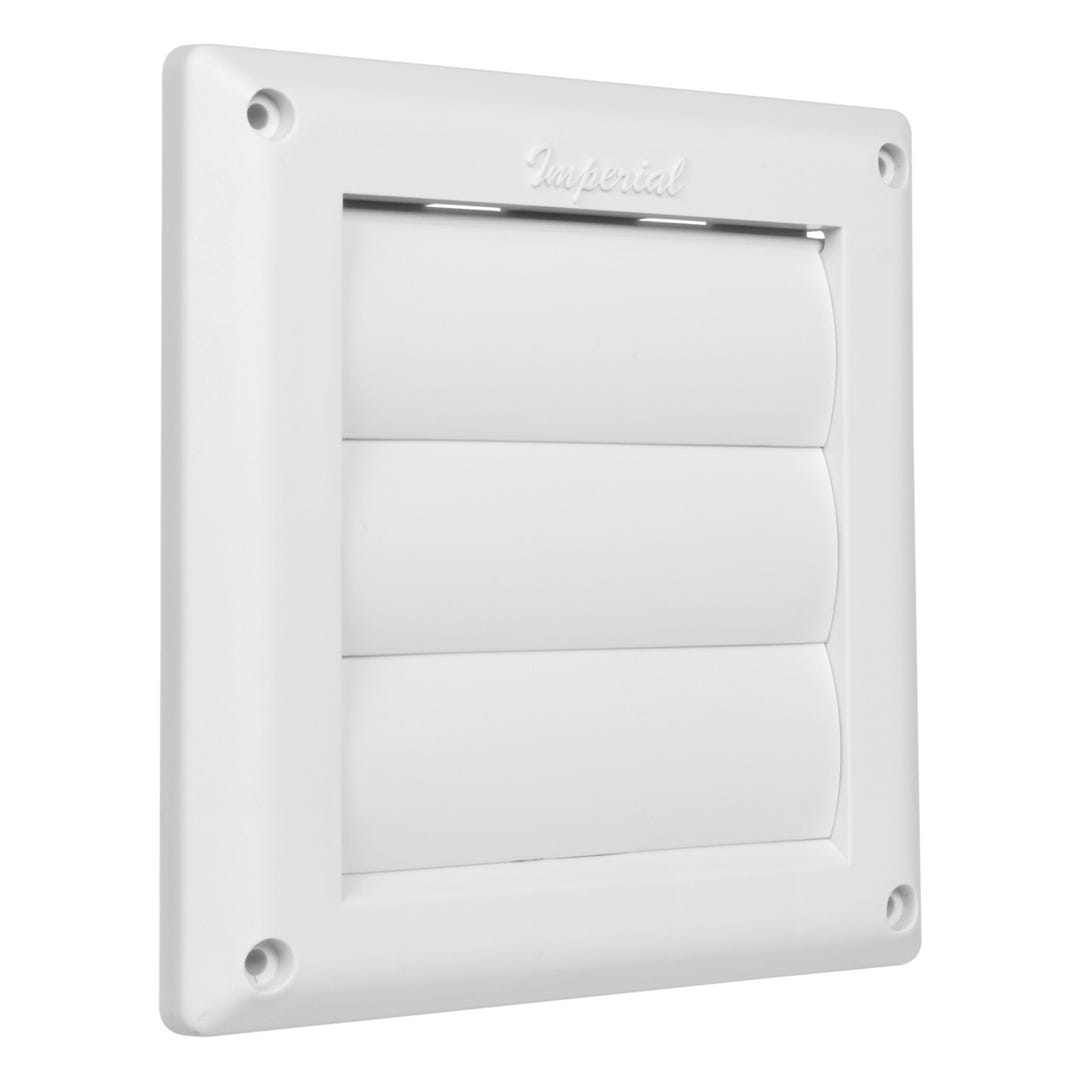 Louvered Vent Cap, 4 in., White