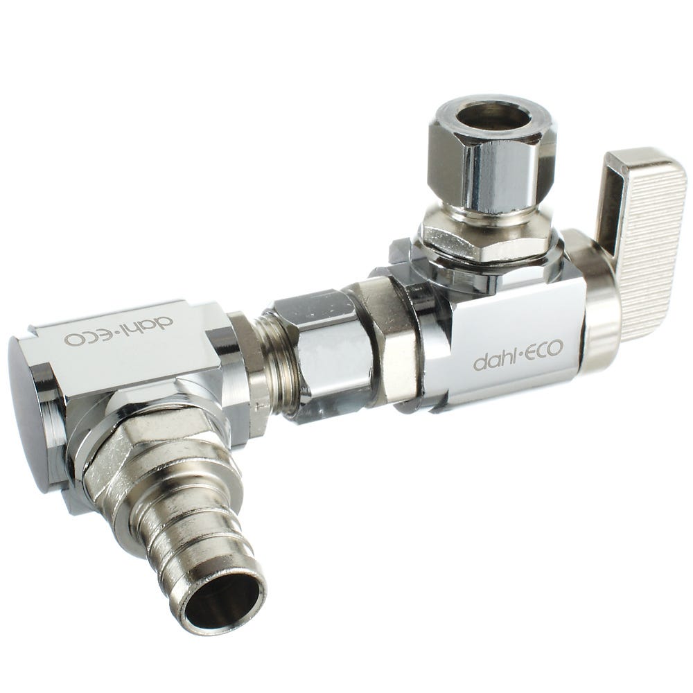 Skirted Toilet Kit for PEX pipe, DAHL MINI-BALL