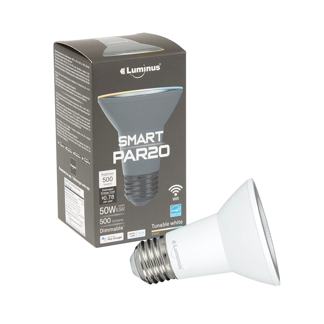 Light Bulb LED, Smart, Par20, 1/Pack