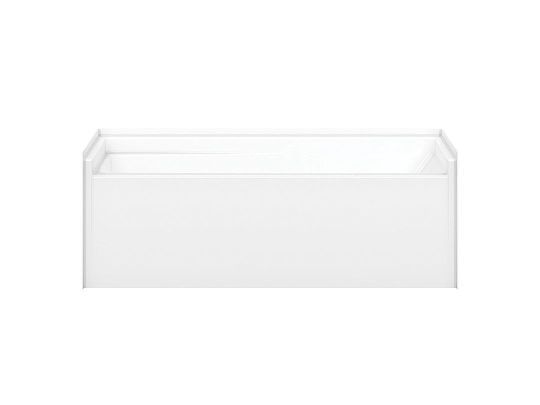 Acrylic Alcove Bathtub with Left Drain