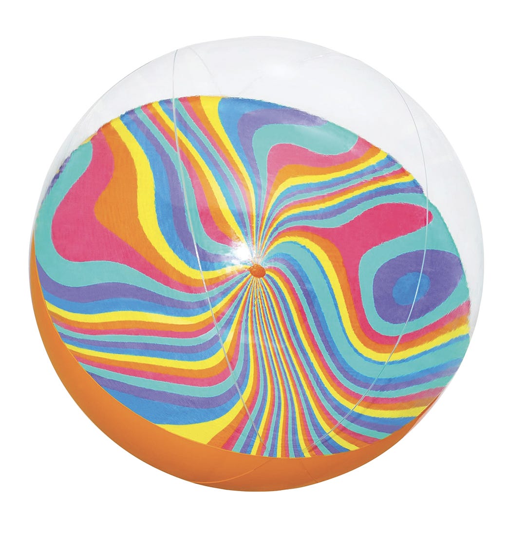 Tie-Dye Twist Inflatable Beach Ball