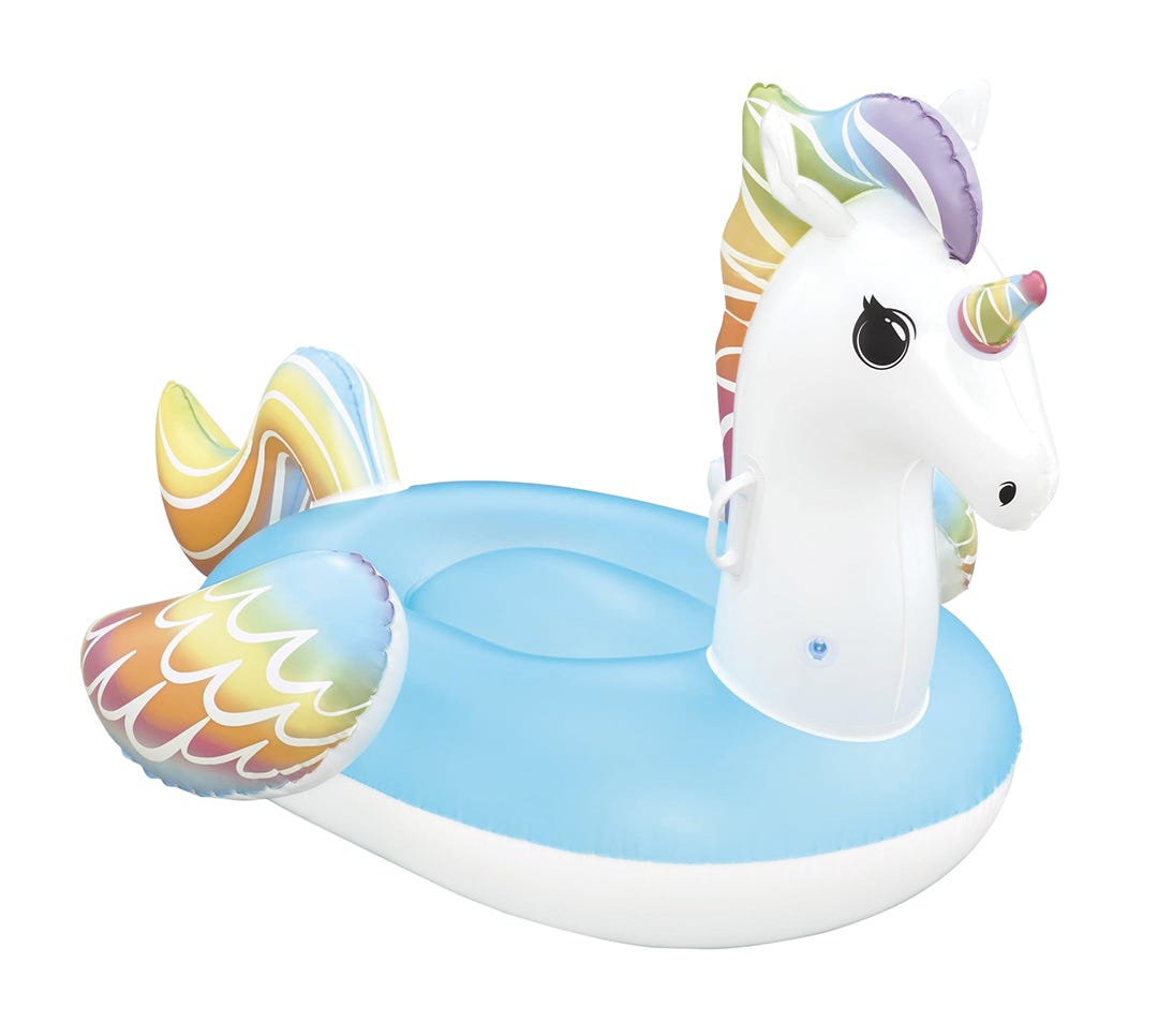 Fantasy Unicorn Kids Ride-On Pool Float