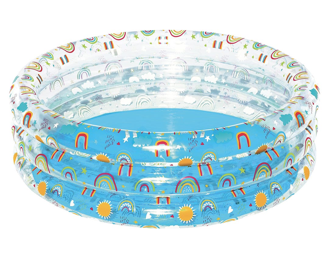 Rainbow Splash Inflatable Kids Play Pool