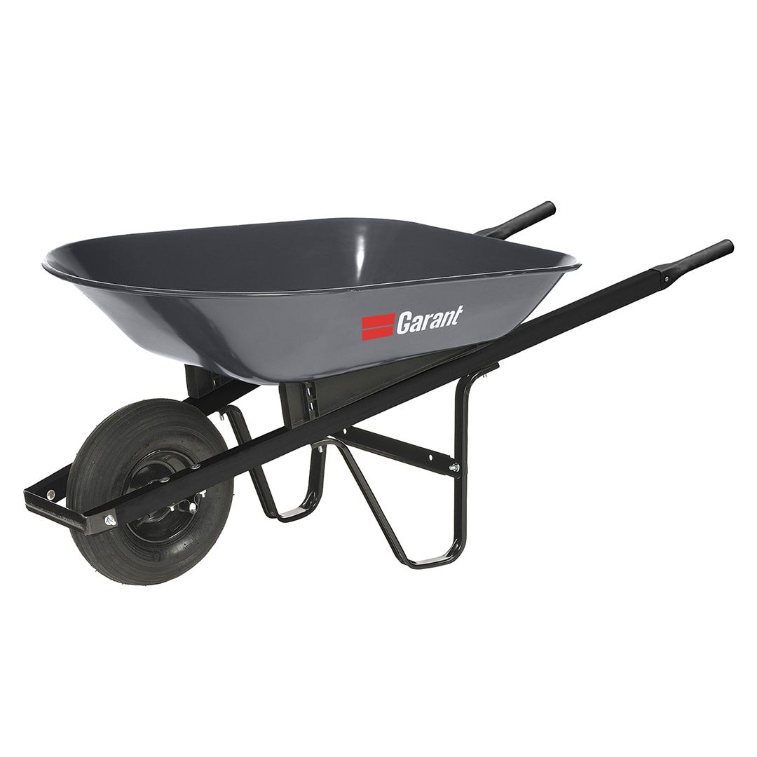 GARANT Steel Wheelbarrow, 4 cu. ft.