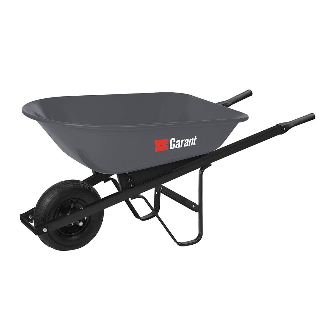 GARANT Steel Wheelbarrow, 5 cu. ft.