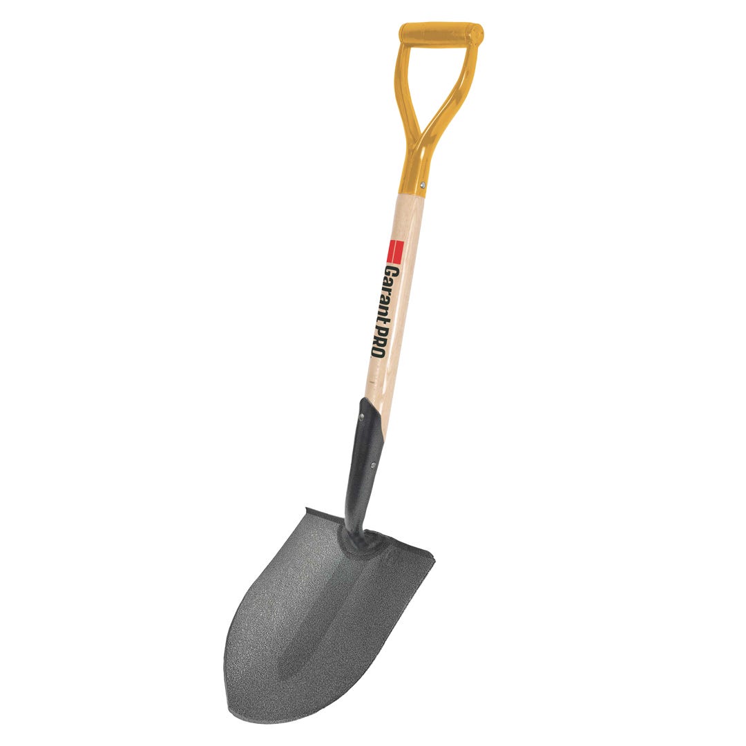 GARANT Round Shovel, Forged with Footstep