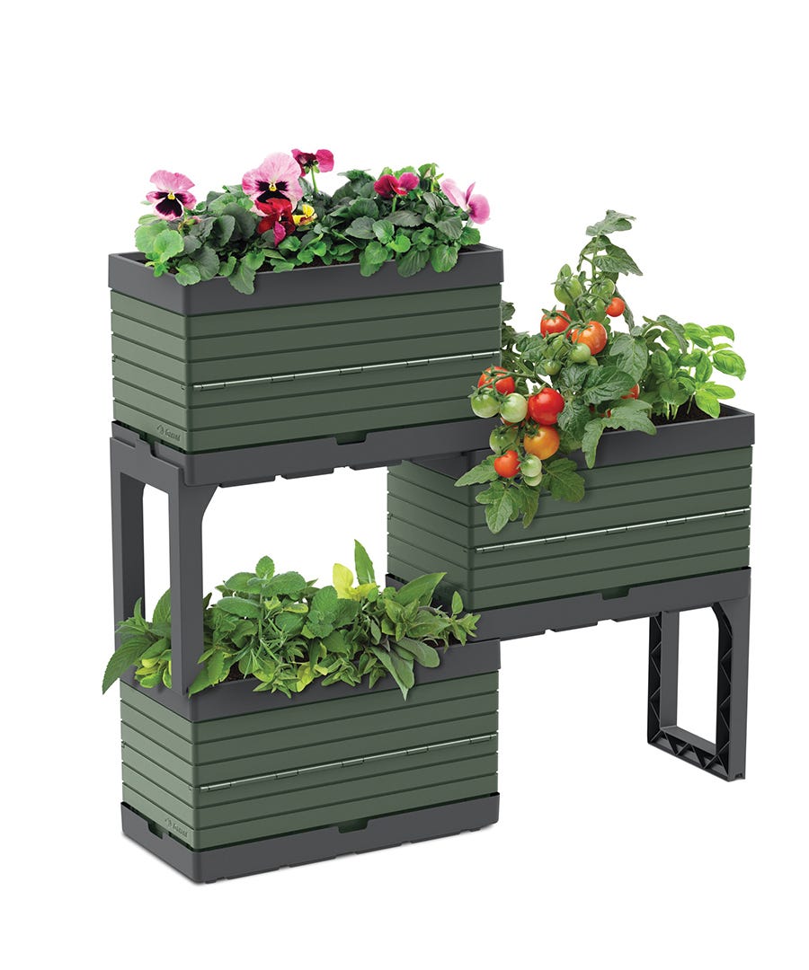 Modular Garden, 3 bacs, Green