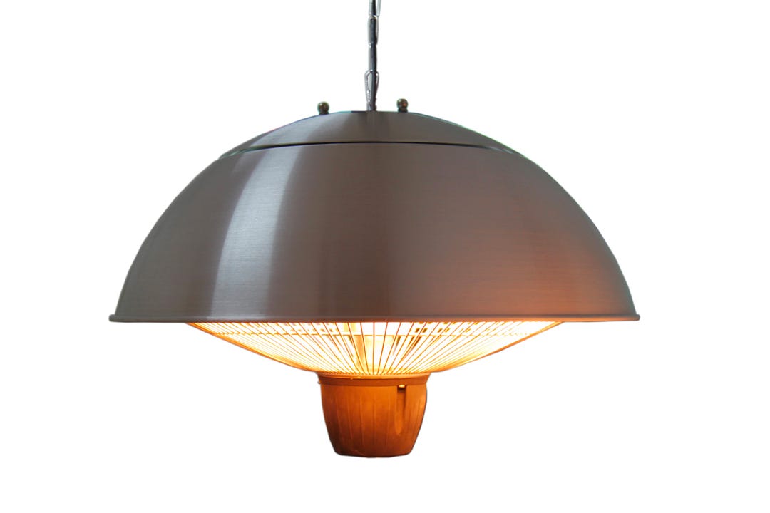 Electric Suspended Infrared Patio Heater, silver