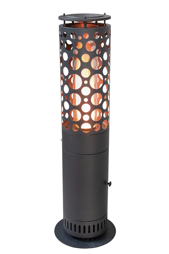 Round Pellet Patio Heater by Energ+, 58,500 BTU