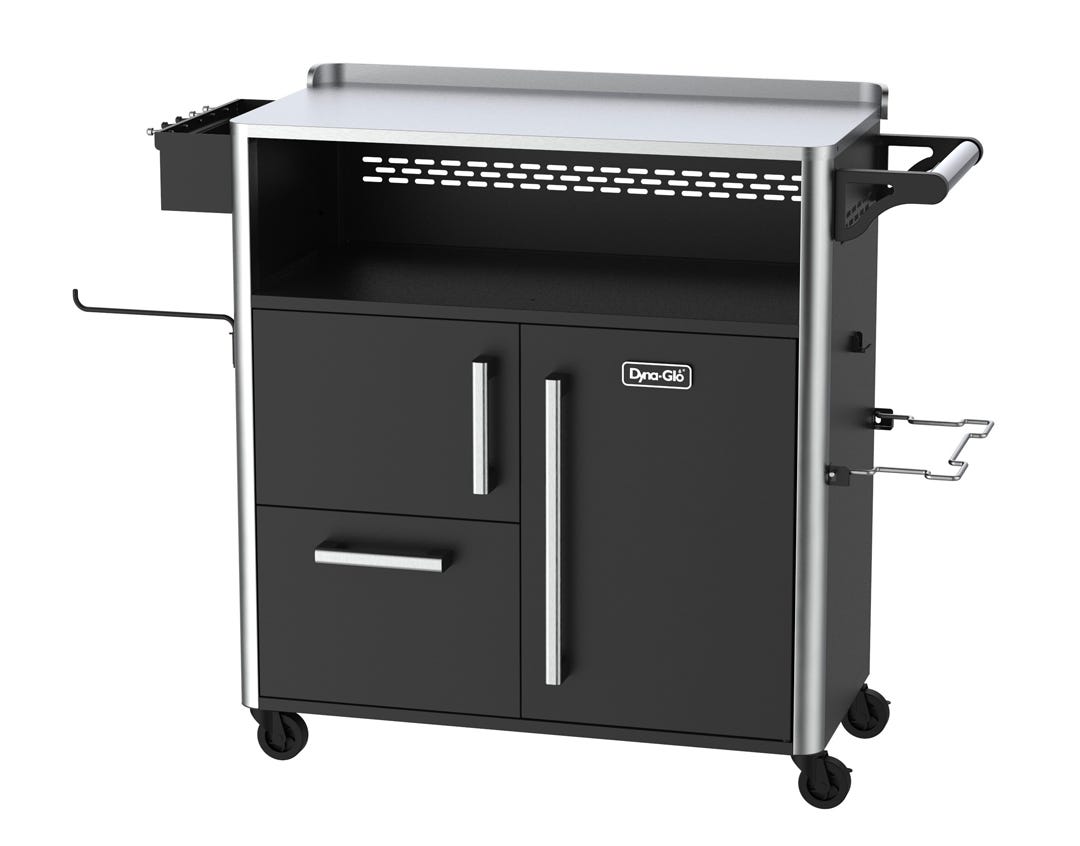 Deluxe Preparation Cart, Stainless Steel