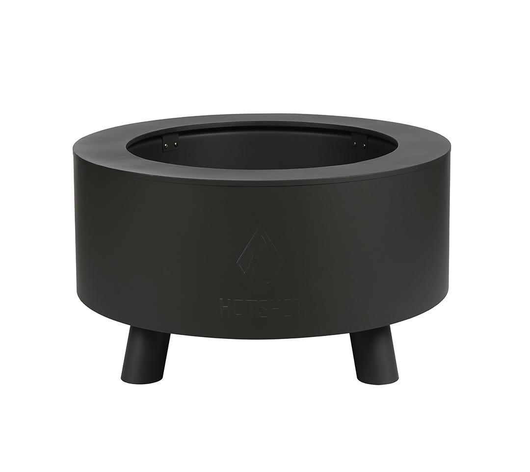 Smokeless Outdoor Fireplace, 33.86 in. x 33.86 in. x 16.06 in., black
