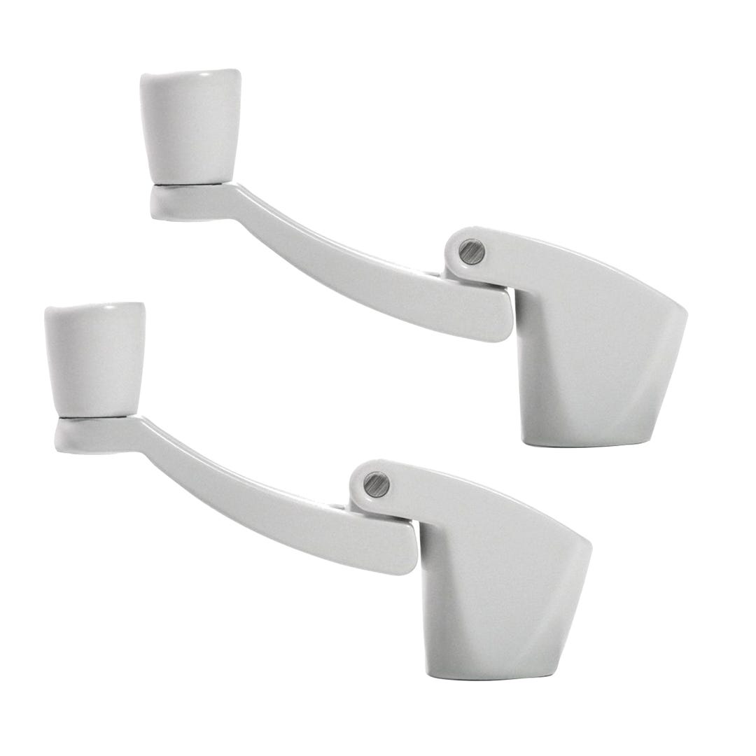 Folding Handles for Window, White