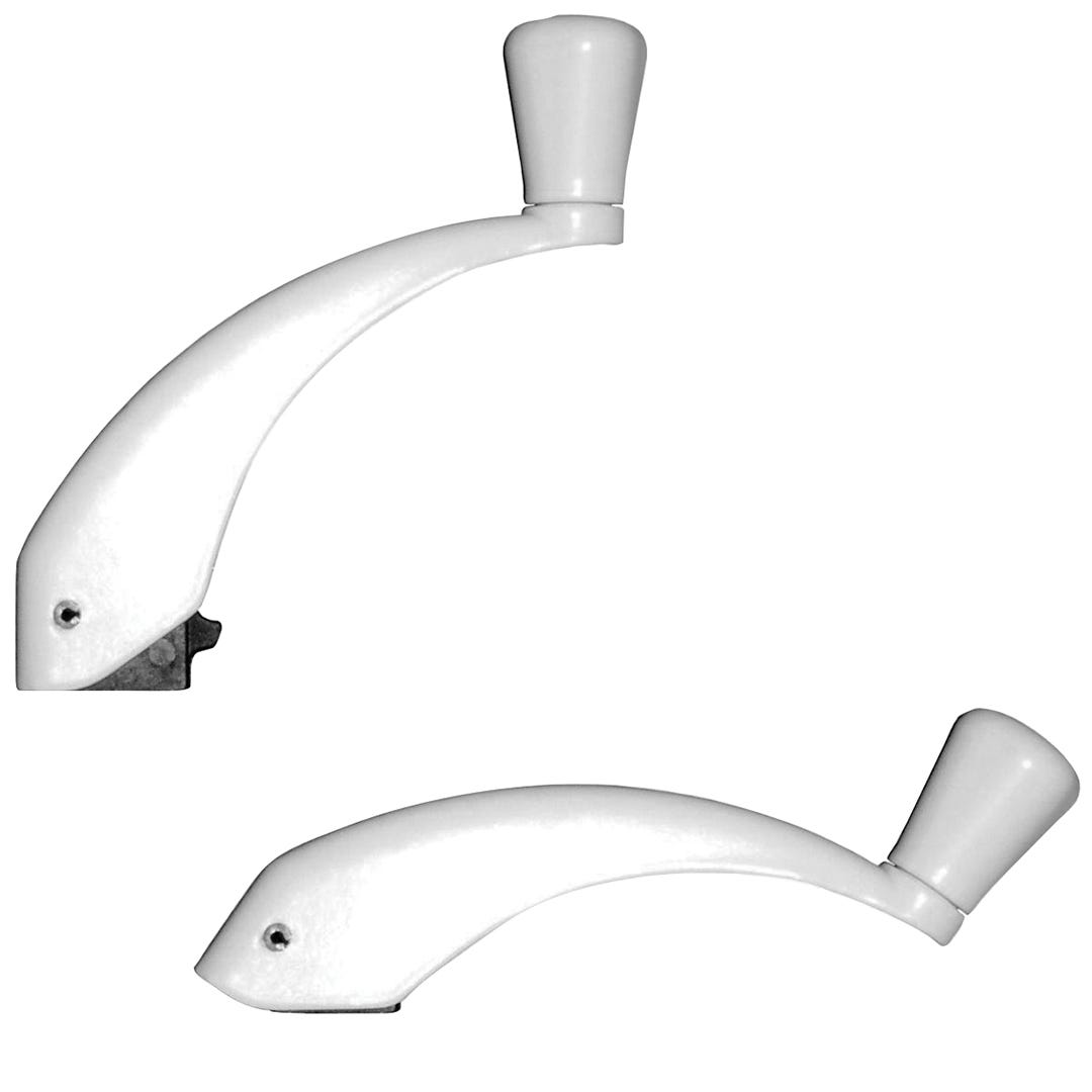 Retractable Handles for Window, White