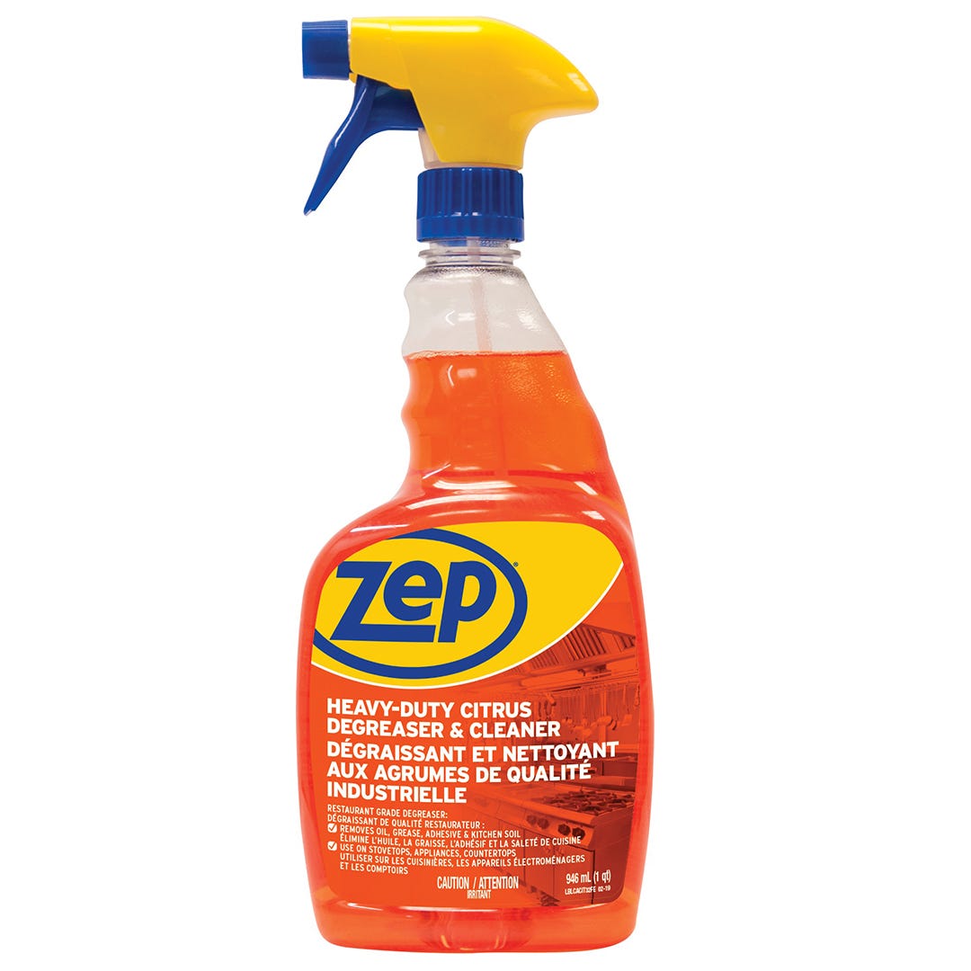 ZEP Industrial-Grade Citrus Degreaser and Cleaner, 946 ml