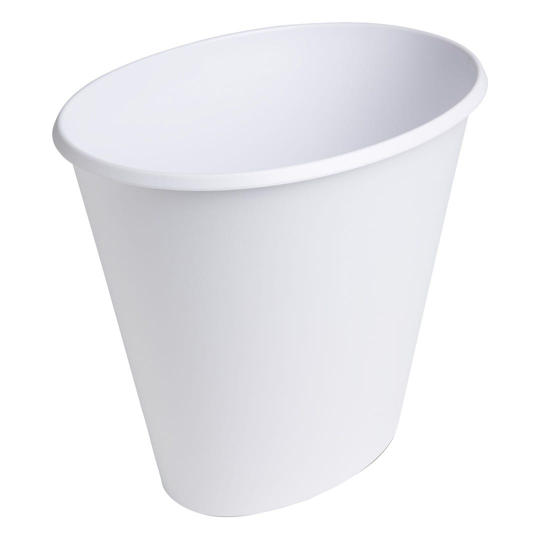 STERILITE Wastebasket, White, 9.5 L