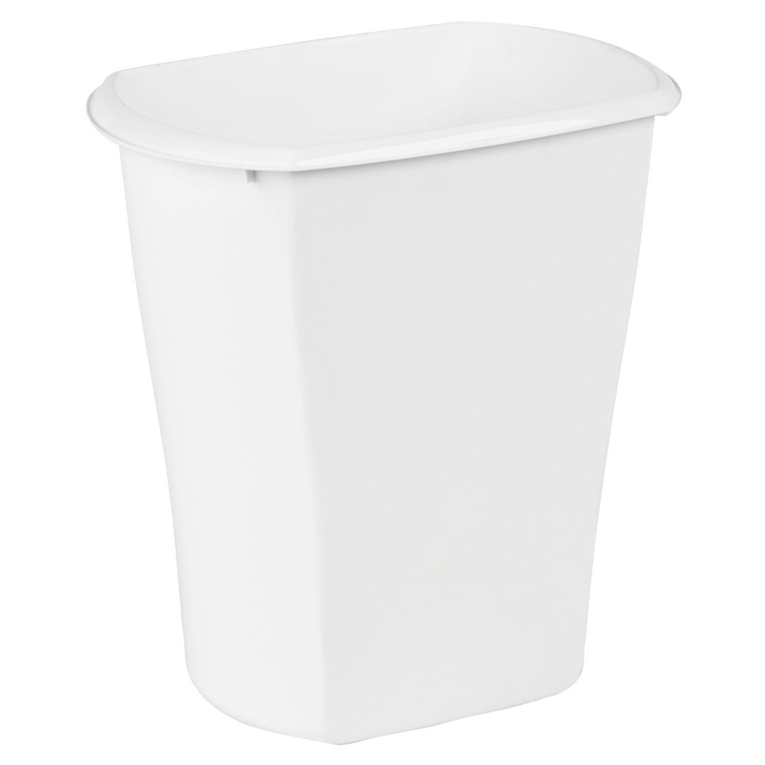 STERILITE Rectangular Wastebasket, Black, 11.4 L