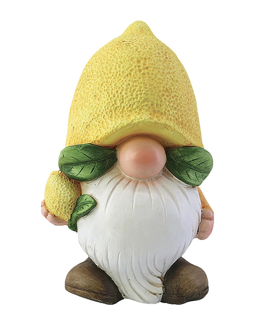 Gnome with lemon, 13 in.