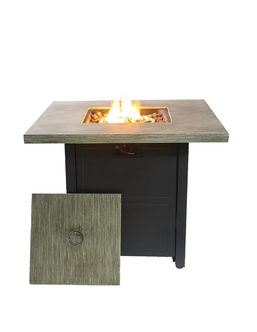 PALERMO Gas Firepit, 50,000 BTU, 30 in. x 30 in.