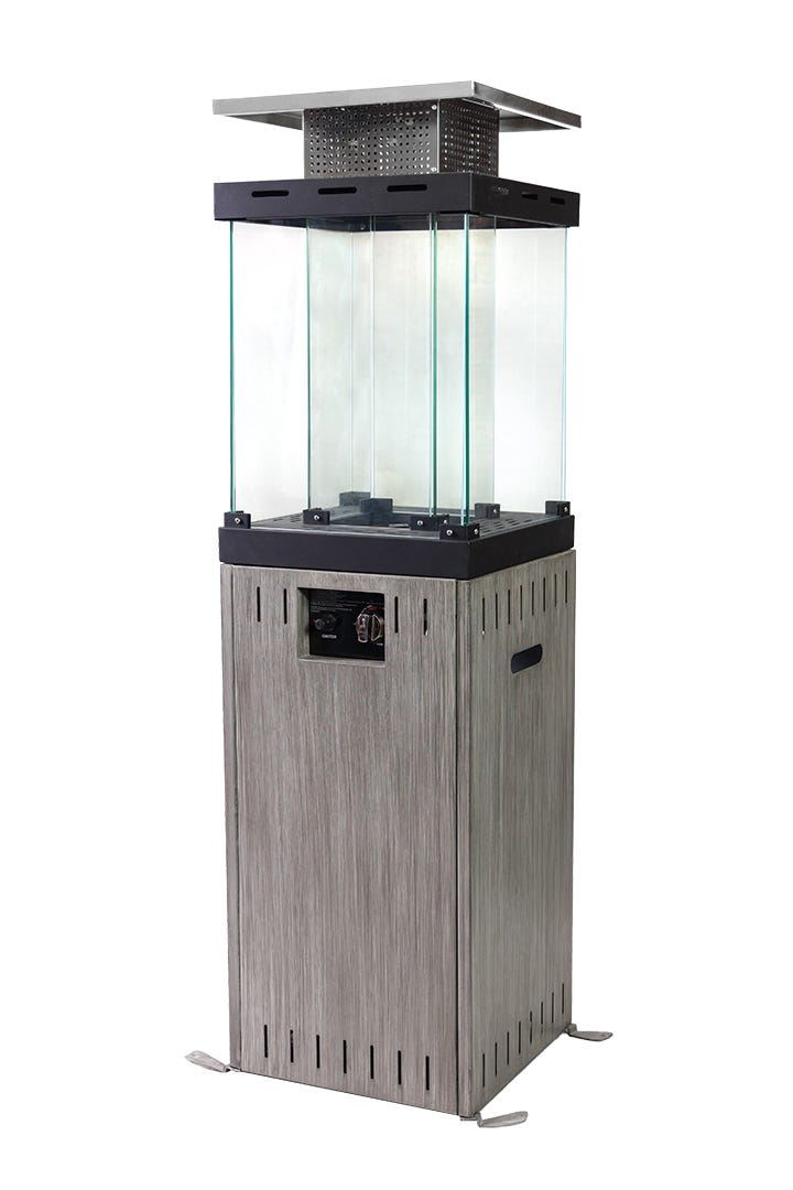 VENICE Patio Heater, 30 000 BTU, Charcoal