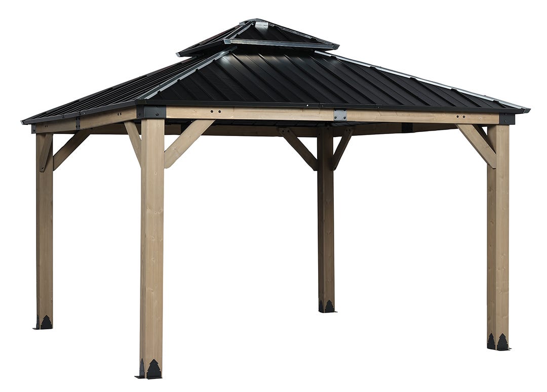 CEDAR Galvanized Steel Gazebo, 10 ft. x 10 ft.