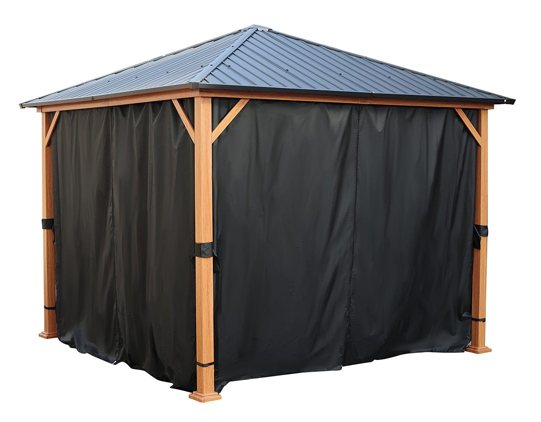Curtains for PALM BEACH Gazebo, 10 ft. x 10 ft.