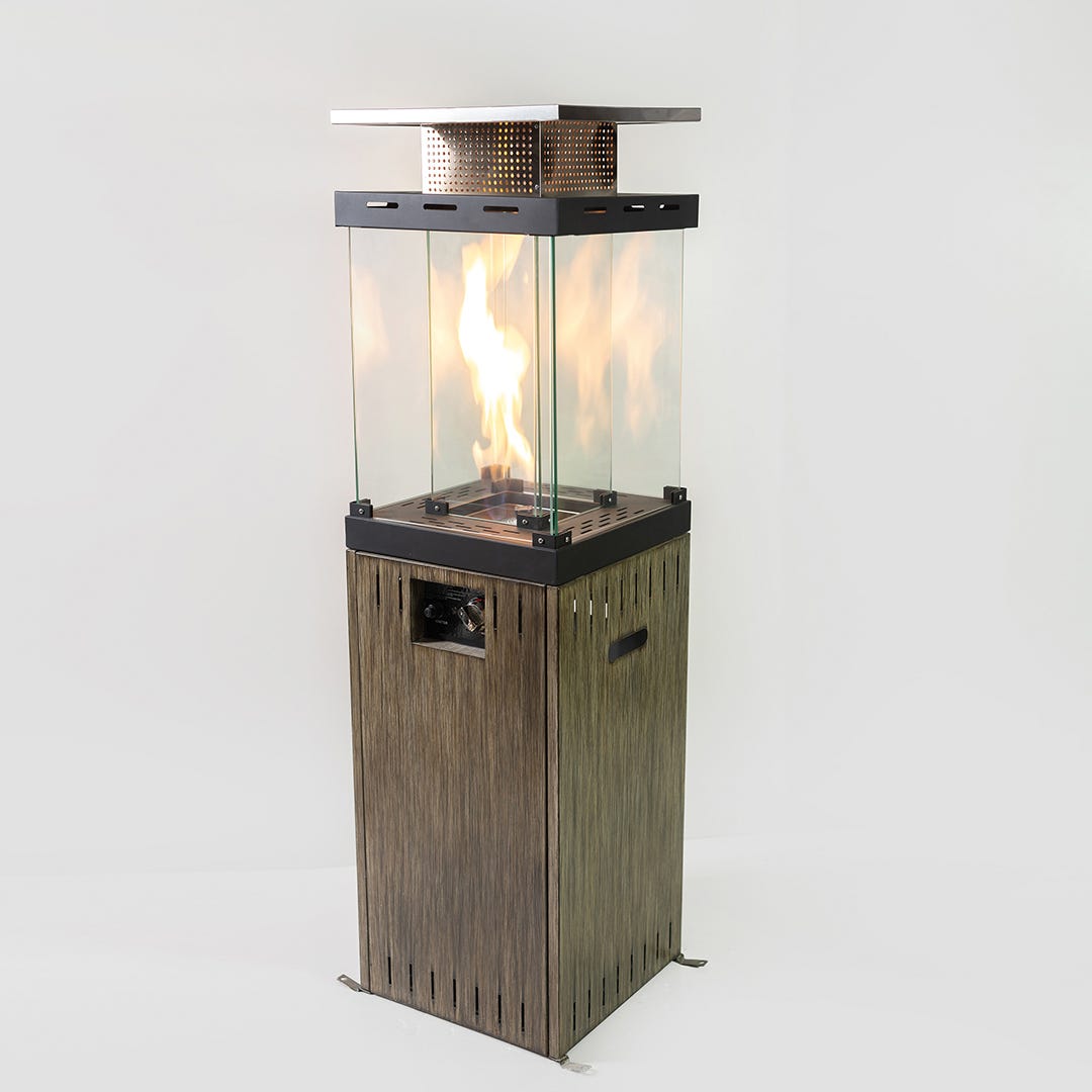 VENICE Patio Heater, 30 000 BTU, Brown