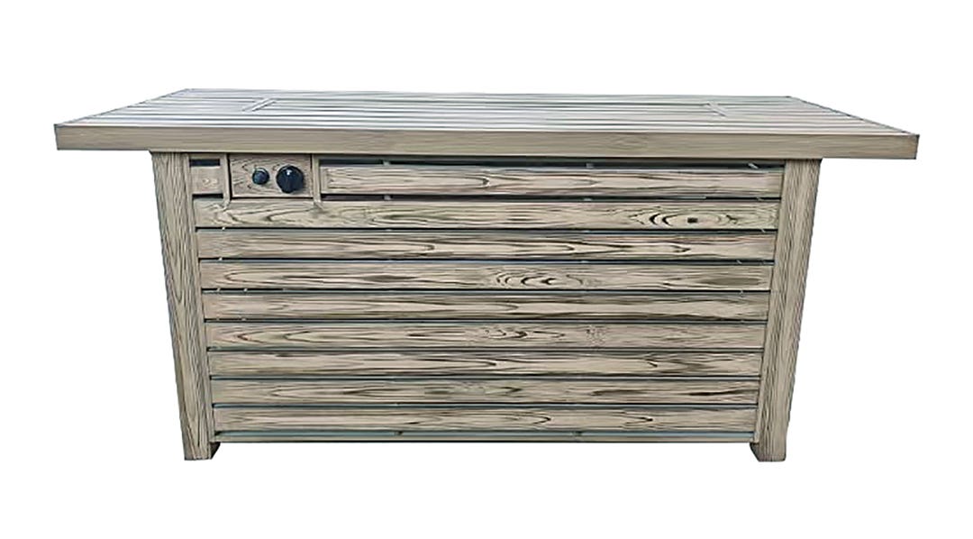 Gas Fireplace, Wood Finish