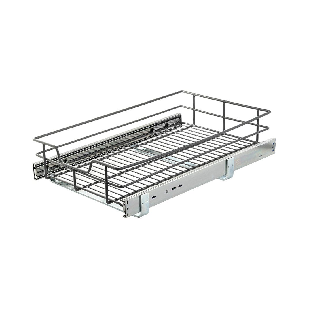 Soft-Closing Sliding Basket, 14-1/4 in., Graphite