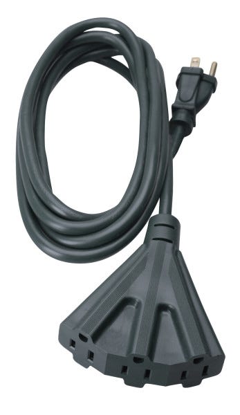Outdoor Electrical Extension, 14/3, 25 ft., Black
