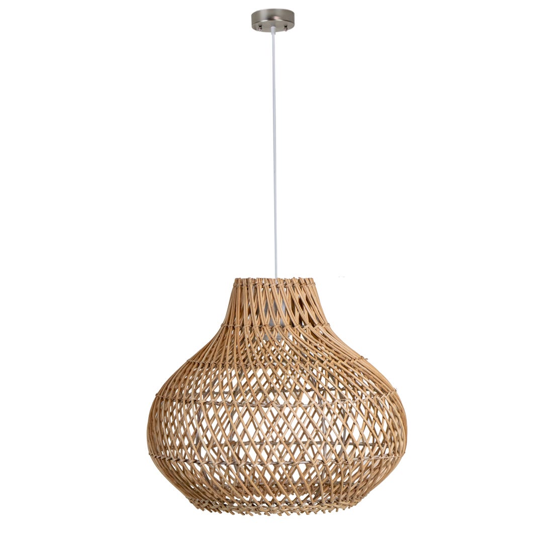 HOME TOWN Suspended Luminaire, 13.78 in, Beige