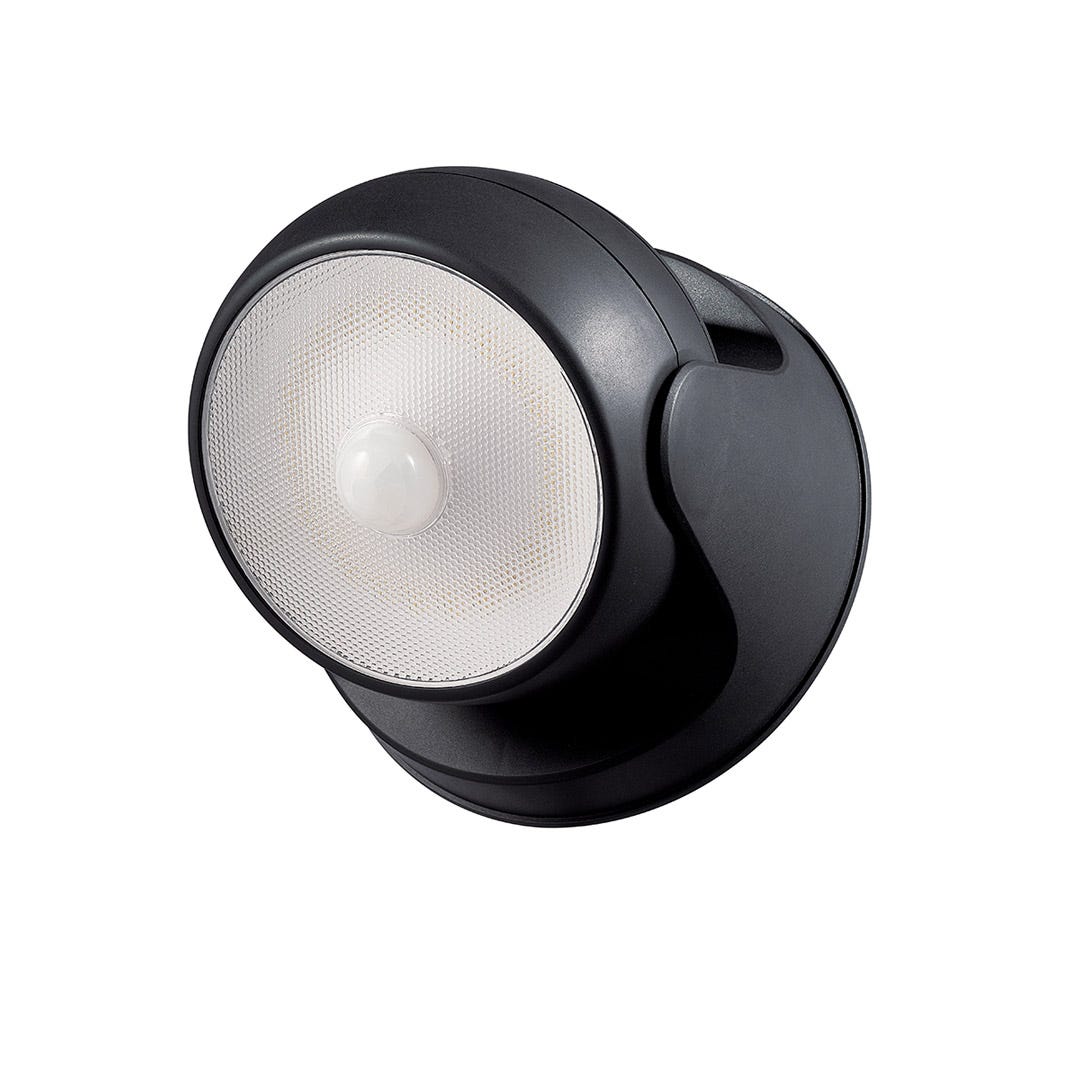 Battery-Powered LED Security Light, Black