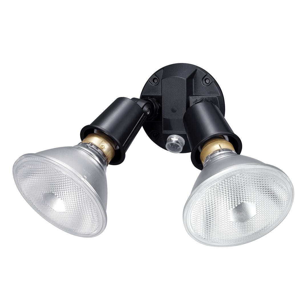 Wired PAR Security Light, Dusk to Dawn, Black