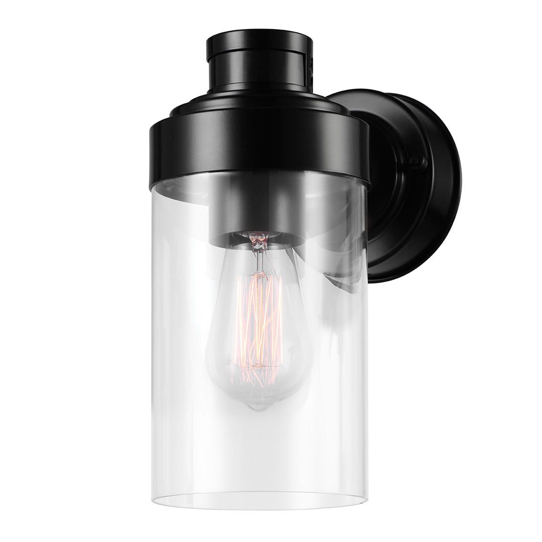 Outdoor Wall Lighting with Motion Sensor, Black