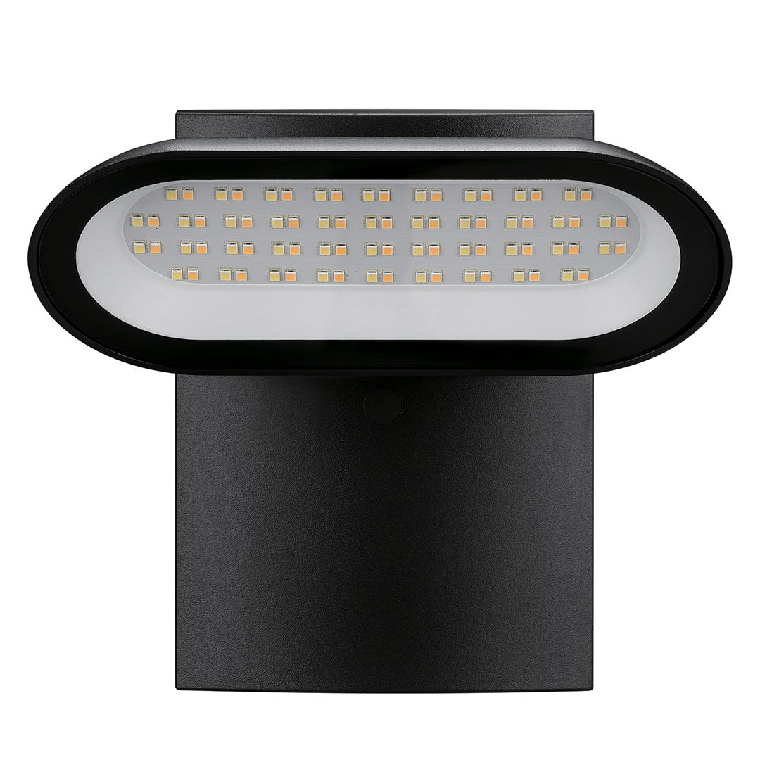 LED Security Light, with Dusk-to-Dawn Function, 40W, Black