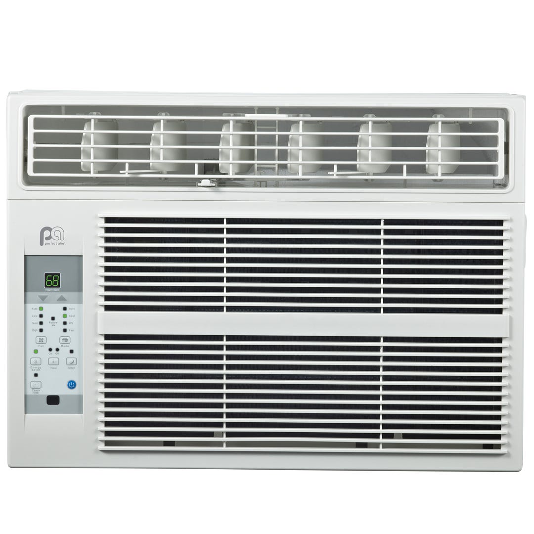 PERFECT AIRE Window Air Conditioner 12 000 BTU, 115 V, 500 sq.ft.