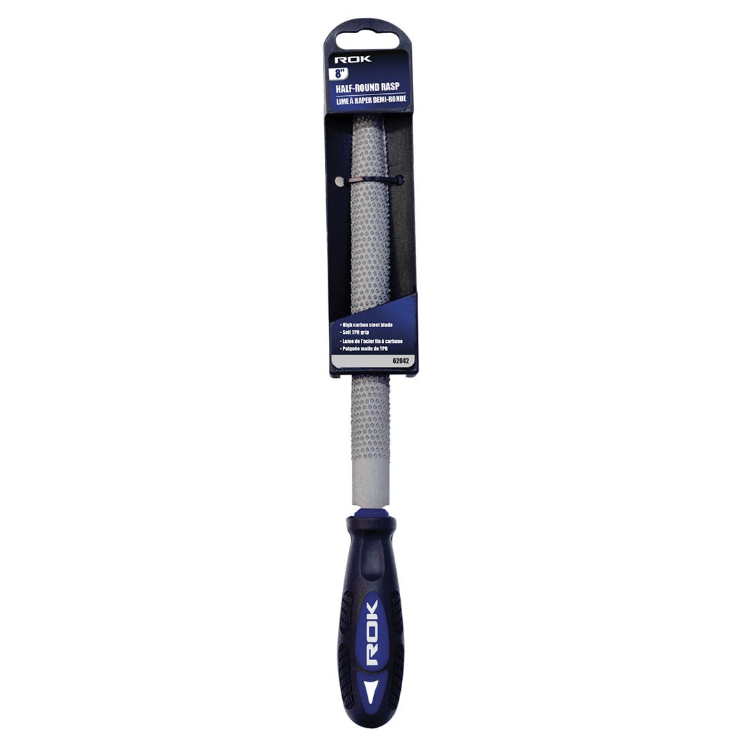 ROK Half-Round Rasp, 8 in.