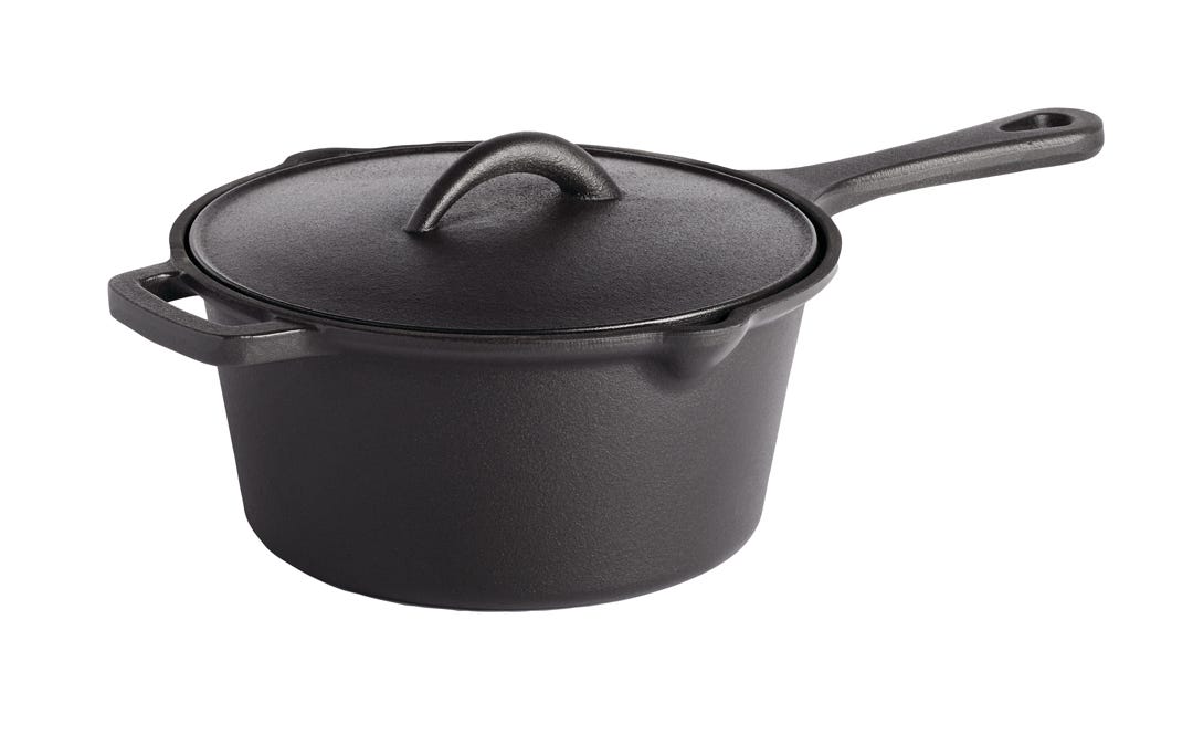 NAPOLEON Cast Iron Sauce Pan with Lid