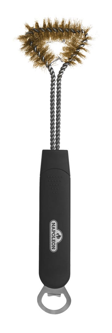 NAPOLEON Three Sided Grill Brush with Bottle Opener