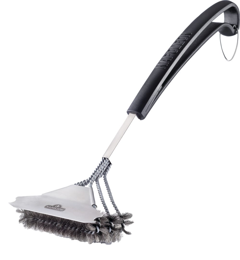 NAPOLEON Triple-Row Grill Brush with Stainless Steel Bristles