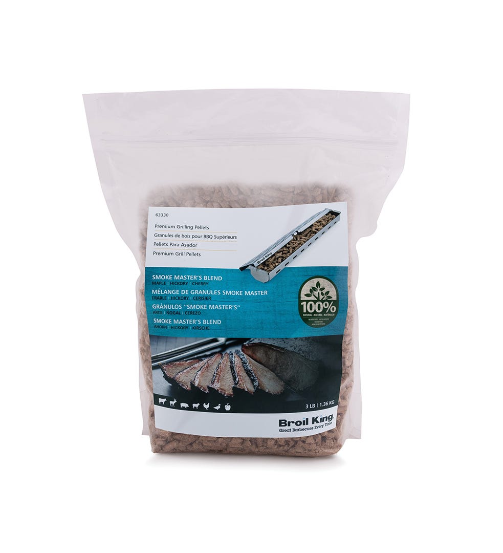 BROIL KING SMOKE MASTER'S BLEND Wood Pellets , 3 lb